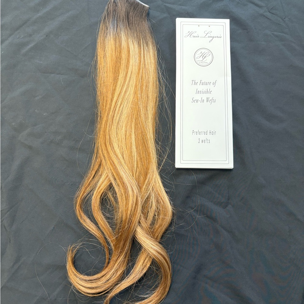 22” weft extension - Natural Bronde